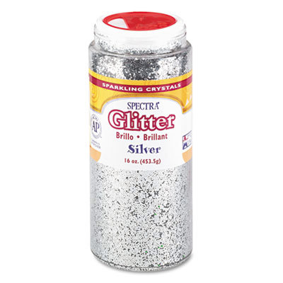 GLITTER;SPECTRA;16OZ;SILVER